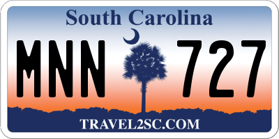 SC license plate MNN727