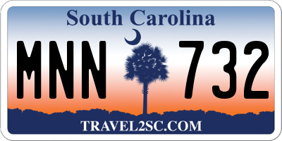 SC license plate MNN732