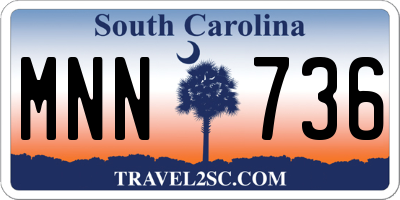 SC license plate MNN736