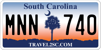SC license plate MNN740