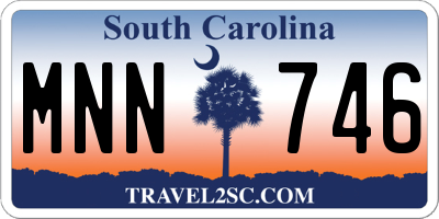 SC license plate MNN746