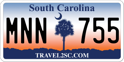 SC license plate MNN755