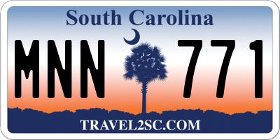 SC license plate MNN771