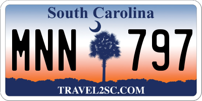 SC license plate MNN797