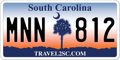 SC license plate MNN812