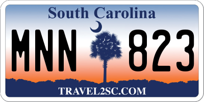 SC license plate MNN823