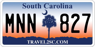 SC license plate MNN827