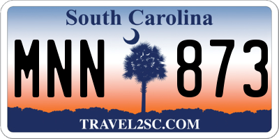 SC license plate MNN873