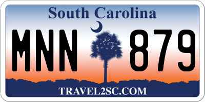 SC license plate MNN879