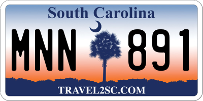 SC license plate MNN891