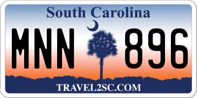 SC license plate MNN896