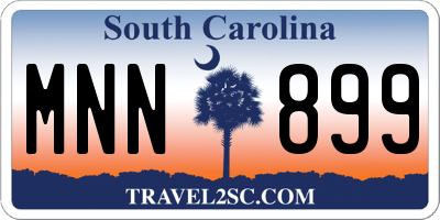SC license plate MNN899