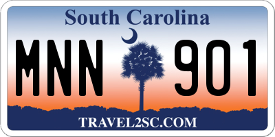 SC license plate MNN901