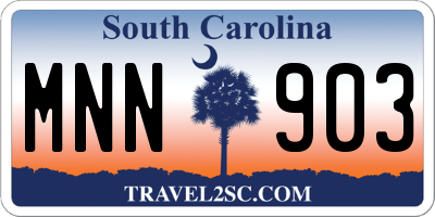SC license plate MNN903