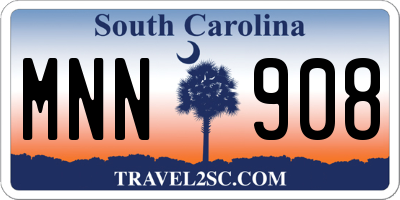 SC license plate MNN908