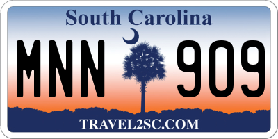 SC license plate MNN909