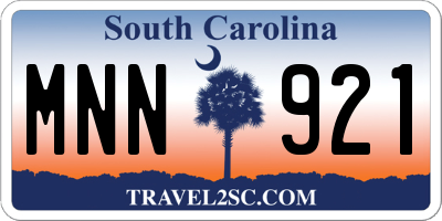 SC license plate MNN921