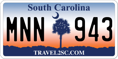 SC license plate MNN943