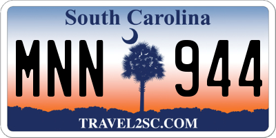 SC license plate MNN944