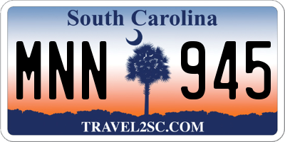 SC license plate MNN945