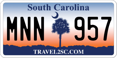 SC license plate MNN957