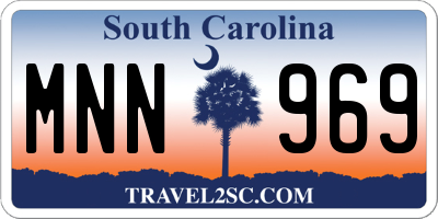 SC license plate MNN969