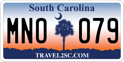 SC license plate MNO079