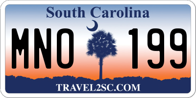 SC license plate MNO199