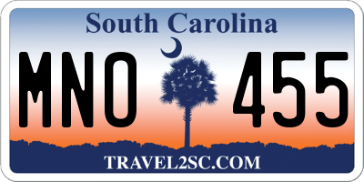 SC license plate MNO455