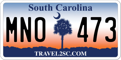 SC license plate MNO473