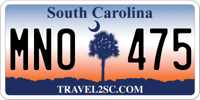 SC license plate MNO475