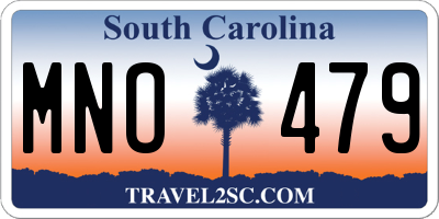 SC license plate MNO479