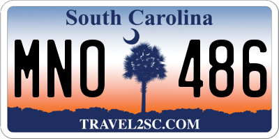 SC license plate MNO486