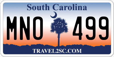 SC license plate MNO499