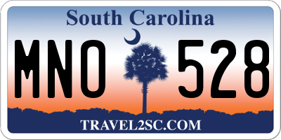 SC license plate MNO528