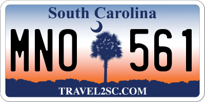 SC license plate MNO561