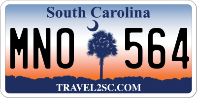 SC license plate MNO564