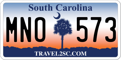SC license plate MNO573