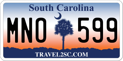 SC license plate MNO599