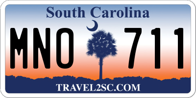 SC license plate MNO711