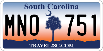 SC license plate MNO751