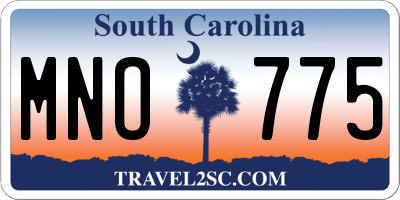 SC license plate MNO775