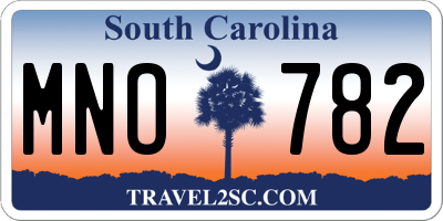 SC license plate MNO782