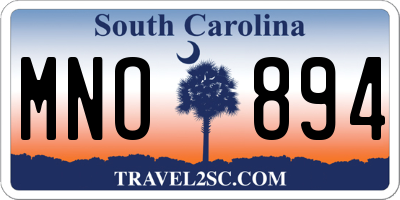 SC license plate MNO894