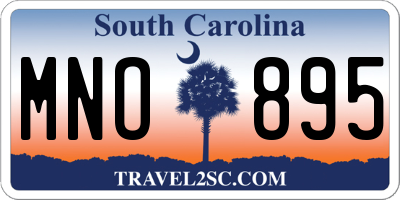 SC license plate MNO895