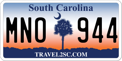 SC license plate MNO944