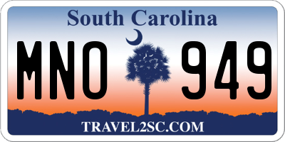 SC license plate MNO949