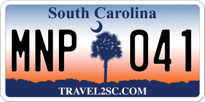 SC license plate MNP041