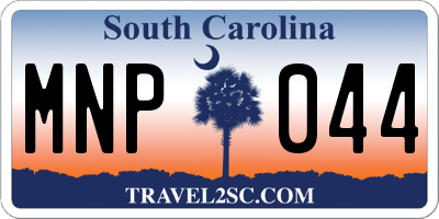 SC license plate MNP044