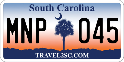 SC license plate MNP045